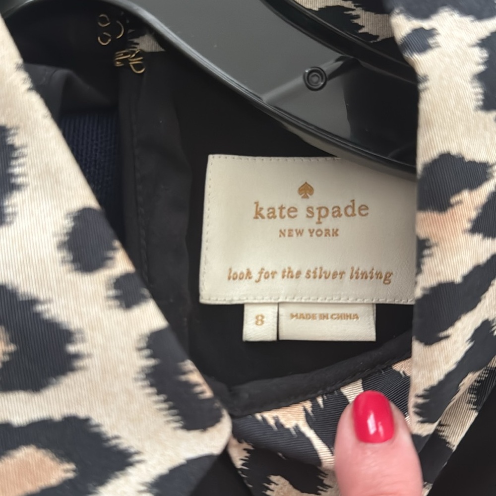 Kate Spade dress with leopard collar size 8 - Picture 4 of 5